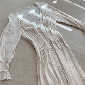 Fia Reformation Maxi Cream Dress